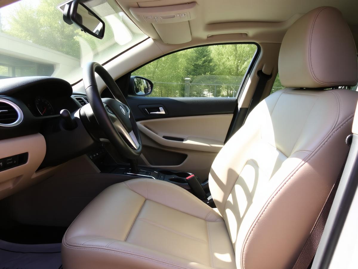 Car interior after detailing